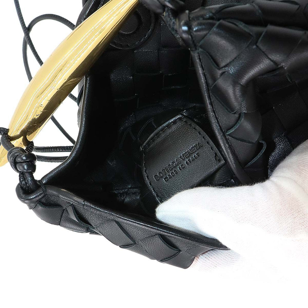 Bottega Veneta Intrecciato Mini Sardine 2-Way Bag Leather Black — view 7