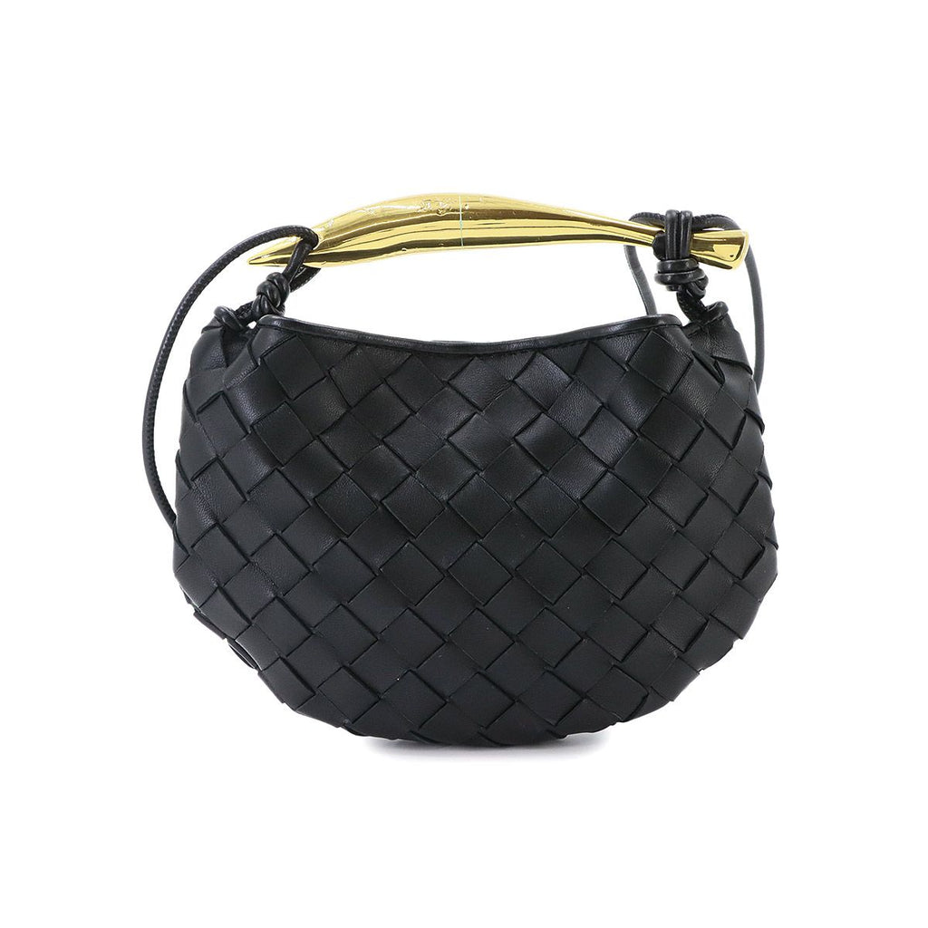 Bottega Veneta Intrecciato Mini Sardine 2-Way Bag Leather Black — view 2