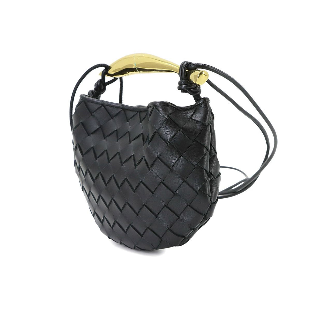 Bottega Veneta Intrecciato Mini Sardine 2-Way Bag Leather Black — view 3