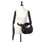 Saint Laurent Icarino Hand Bag Leather Black Gold Bag — view 8