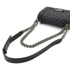 Chanel Boy Small Chain Shoulder Bag Caviar Leather Black — view 6