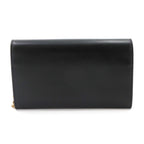 Saint Laurent Le Maillon Chain Wallet Leather Black Gold Shoulder Bag — view 3