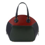 Hermes Ile de Shiki Hand Bag Box Calf Rouge Ash Blue Indigo Green — view 2