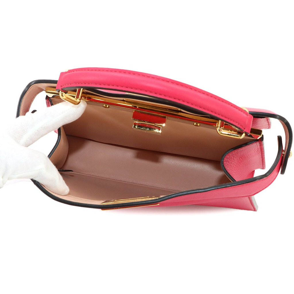 Fendi Peekaboo ISeeU Small 2-Way Bag Leather Pink — view 7