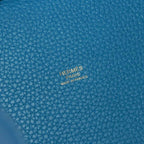 Hermes Picotin Lock 18 PM Hand Bag Taurillon Clemence Blue Zellige Gold — view 7