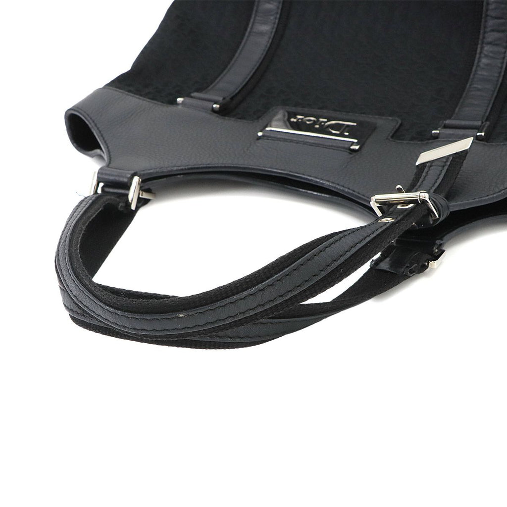 Dior Trotter Street Chic Tote Canvas Leather Black — view 5