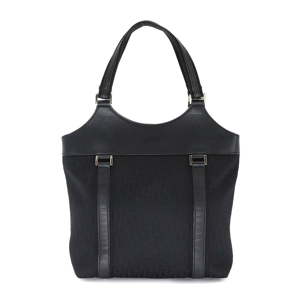 Dior Trotter Street Chic Tote Canvas Leather Black — view 2