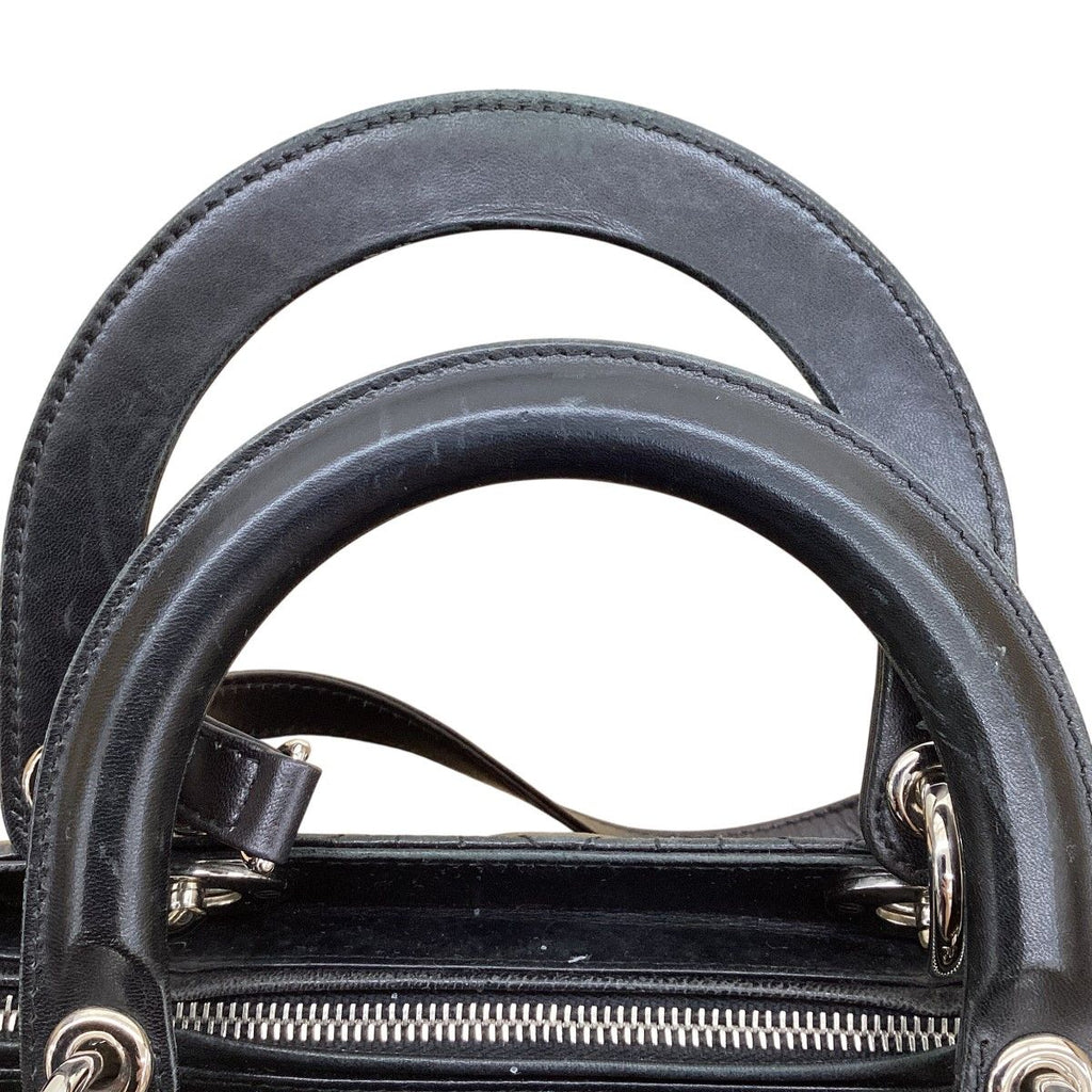 Dior Cannage Stitch 2-Way Bag Black — view 8