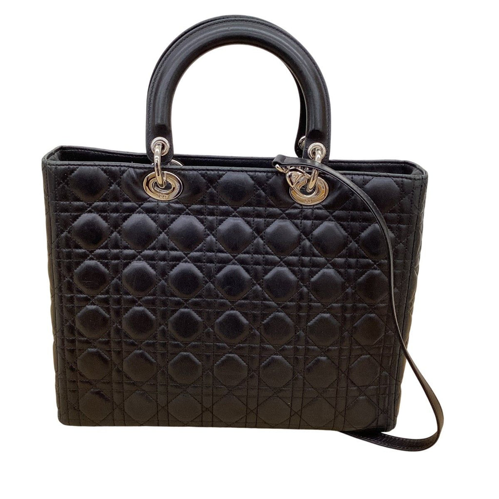 Dior Cannage Stitch 2-Way Bag Black — view 2