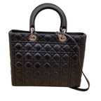 Dior Cannage Stitch 2-Way Bag Black — view 2