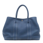 Hermes Garden Party PM Blue Deplus Silver Handbag Negonda