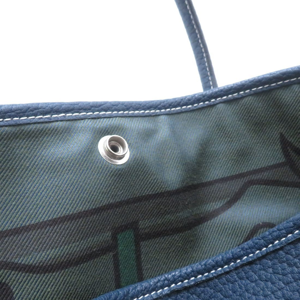 Hermes Garden Party PM Blue Deplus Silver Handbag Negonda — view 6