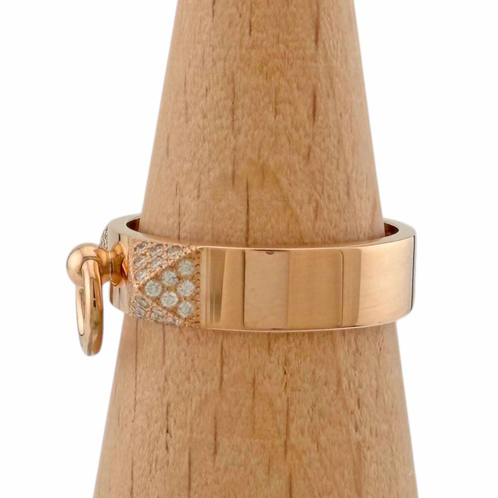 Hermes Collier de Chien Ring 18k Pink Gold Diamond — view 3