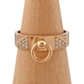 Hermes Collier de Chien Ring 18k Pink Gold Diamond