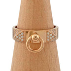 Hermes Collier de Chien Ring 18k Pink Gold Diamond