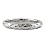 Chanel Quilted Ring Platinum — view 3