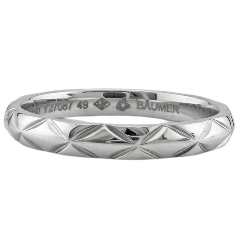 Chanel Quilted Ring Platinum — view 6