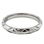 Chanel Quilted Ring Platinum — view 5