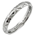 Chanel Quilted Ring Platinum