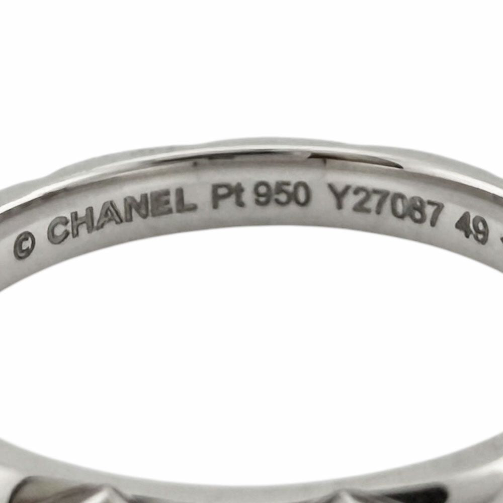 Chanel Quilted Ring Platinum — view 7