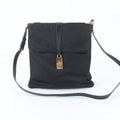 Prada Tessuto Nylon Leather Shoulder Bag Crossbody Black