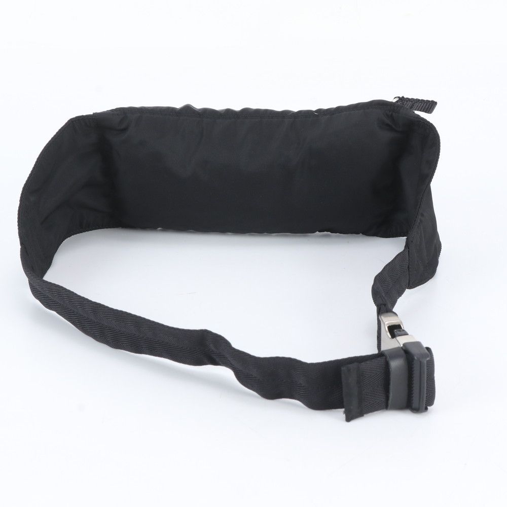 Prada Tessuto Nylon Triangle Logo Belt Bag 2-Way Crossbody Body Waist Pouch — view 3