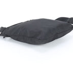 Prada Tessuto Nylon Triangle Logo Leather Shoulder Bag Messenger Black — view 5
