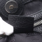 Gucci GG Nylon Leather Tote Shoulder Hand Black — view 6