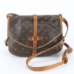 Louis Vuitton Monogram Saumur 30 Leather Shoulder Bag Crossbody Messenger