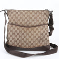 Gucci GG Canvas Leather Shoulder Bag Crossbody Messenger Business