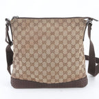 Gucci GG Canvas Leather Shoulder Bag Crossbody Messenger Business — view 3