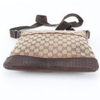 Gucci GG Canvas Leather Shoulder Bag Crossbody Messenger Business — view 6