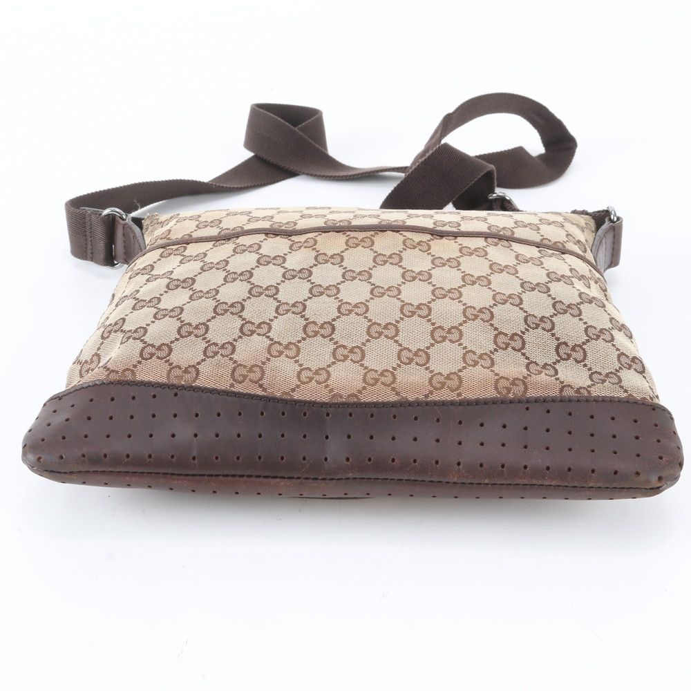Gucci GG Canvas Leather Shoulder Bag Crossbody Messenger Business — view 6
