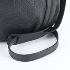 Gucci Guccissima Abbey Leather Shoulder Bag Crossbody Black — view 2