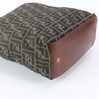 Fendi Zucca Leather Canvas Tote Shoulder Business — view 5