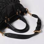 Louis Vuitton Handbag Monogram Denim Neo Cabby GM Black Leather 2-Way — view 8