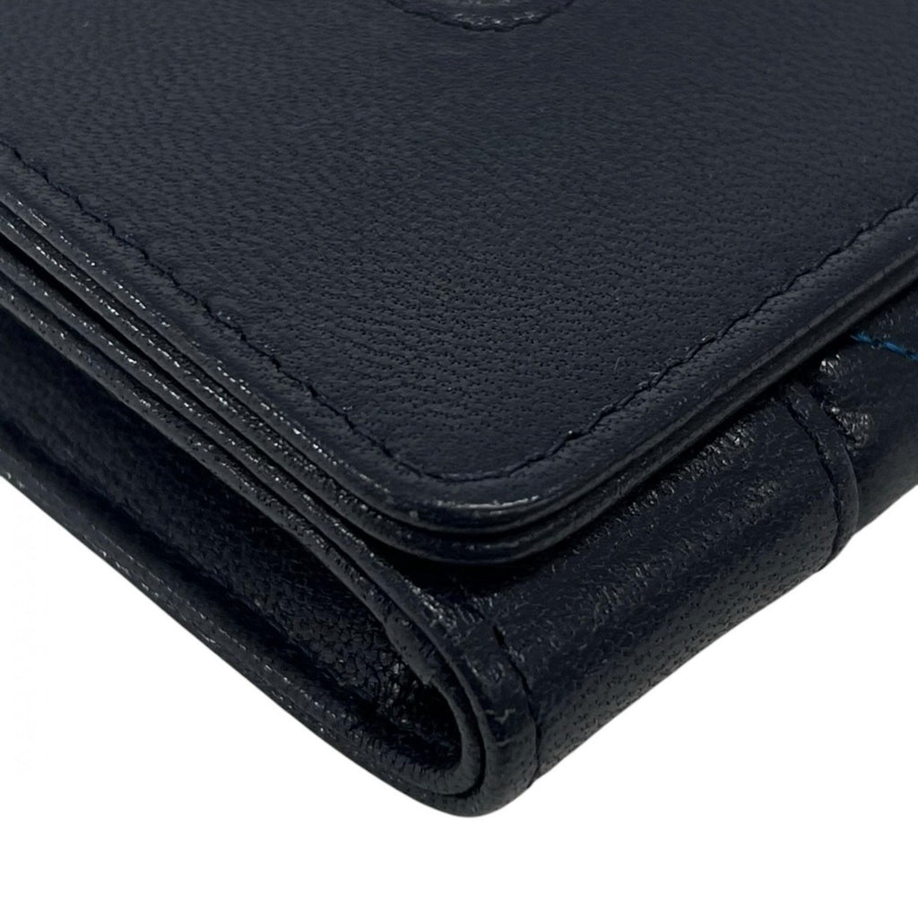 Chanel Wallet Mademoiselle Flap Blue Logo — view 6