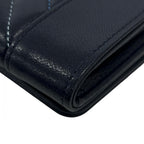 Chanel Wallet Mademoiselle Flap Blue Logo — view 8