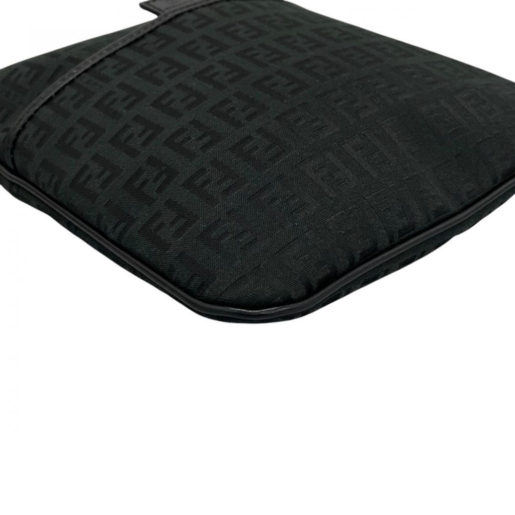 Fendi Shoulder Bag Zucchino Black FF Logo — view 8