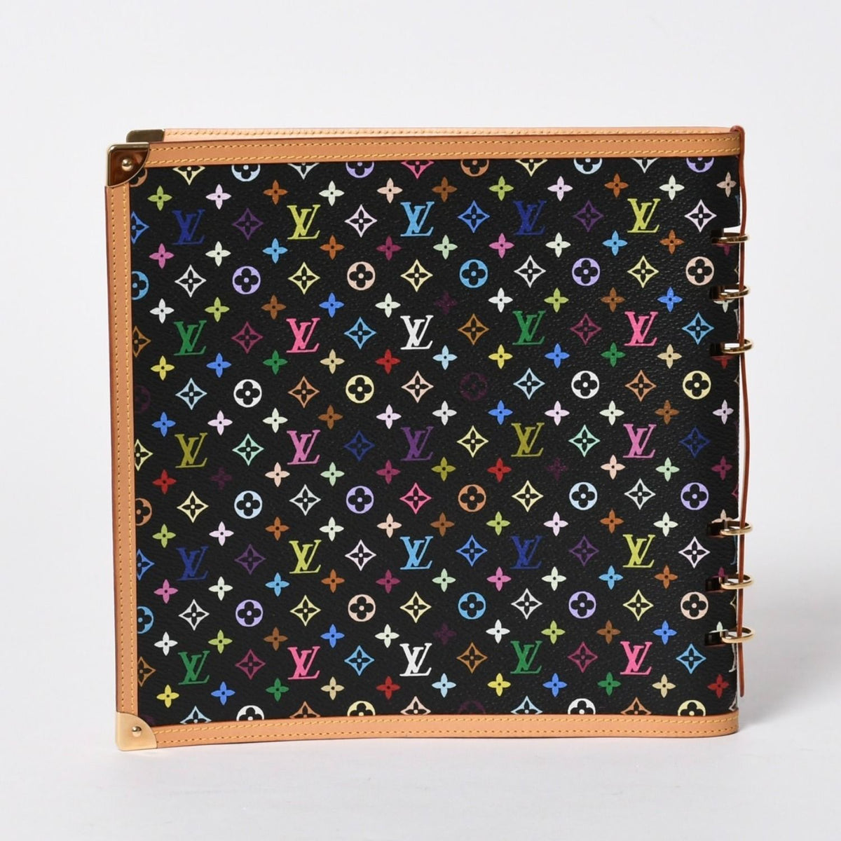 Louis Vuitton Vandredi Notebook Takashi Murakami Monogram Multicolor Noir Gold — view 2