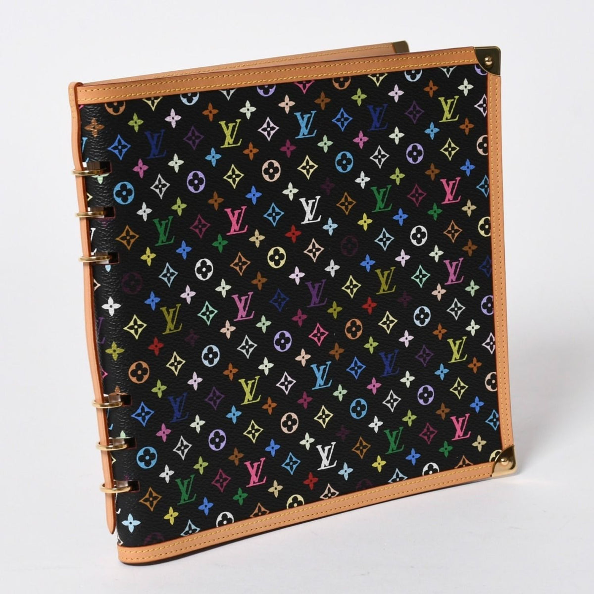 Louis Vuitton Vandredi Notebook Takashi Murakami Monogram Multicolor Noir Gold — view 3