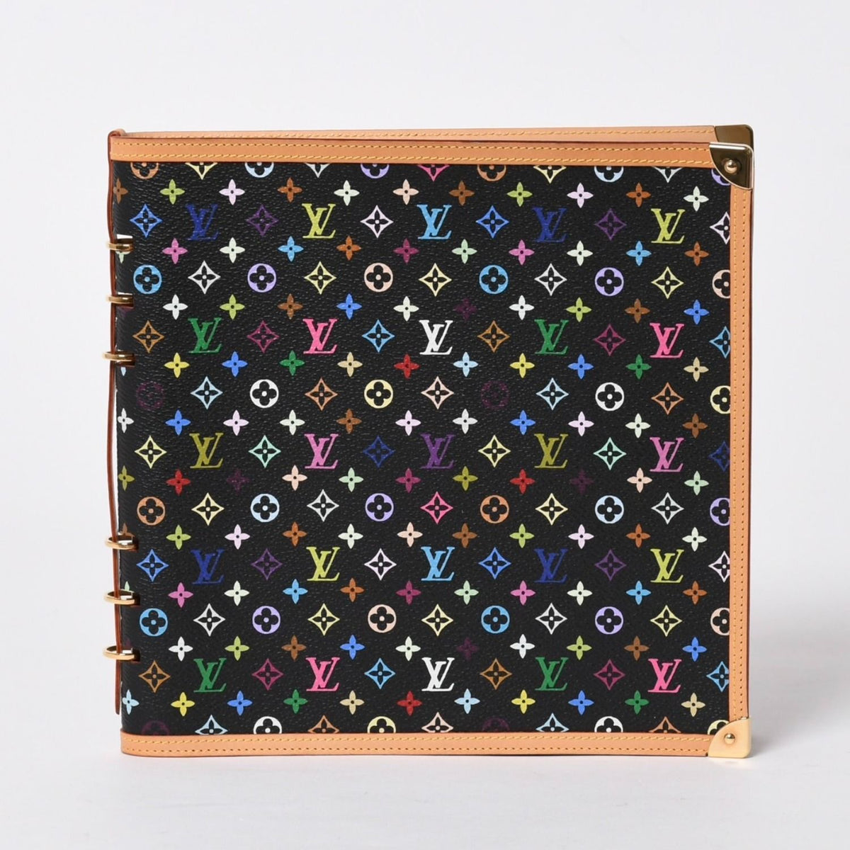 Louis Vuitton Vandredi Notebook Takashi Murakami Monogram Multicolor Noir Gold