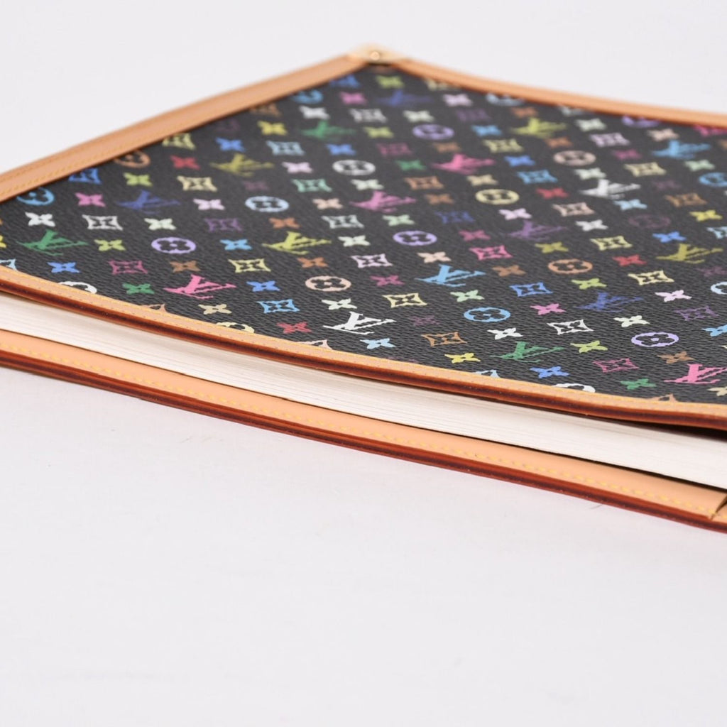Louis Vuitton Vandredi Notebook Takashi Murakami Monogram Multicolor Noir Gold — view 5