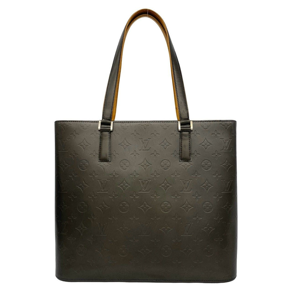 Louis Vuitton Wilwood Monogram Matte Leather Tote Black Noir — view 3