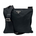 Prada Shoulder Bag Nylon Black Triangle Logo