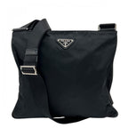 Prada Shoulder Bag Nylon Black Triangle Logo