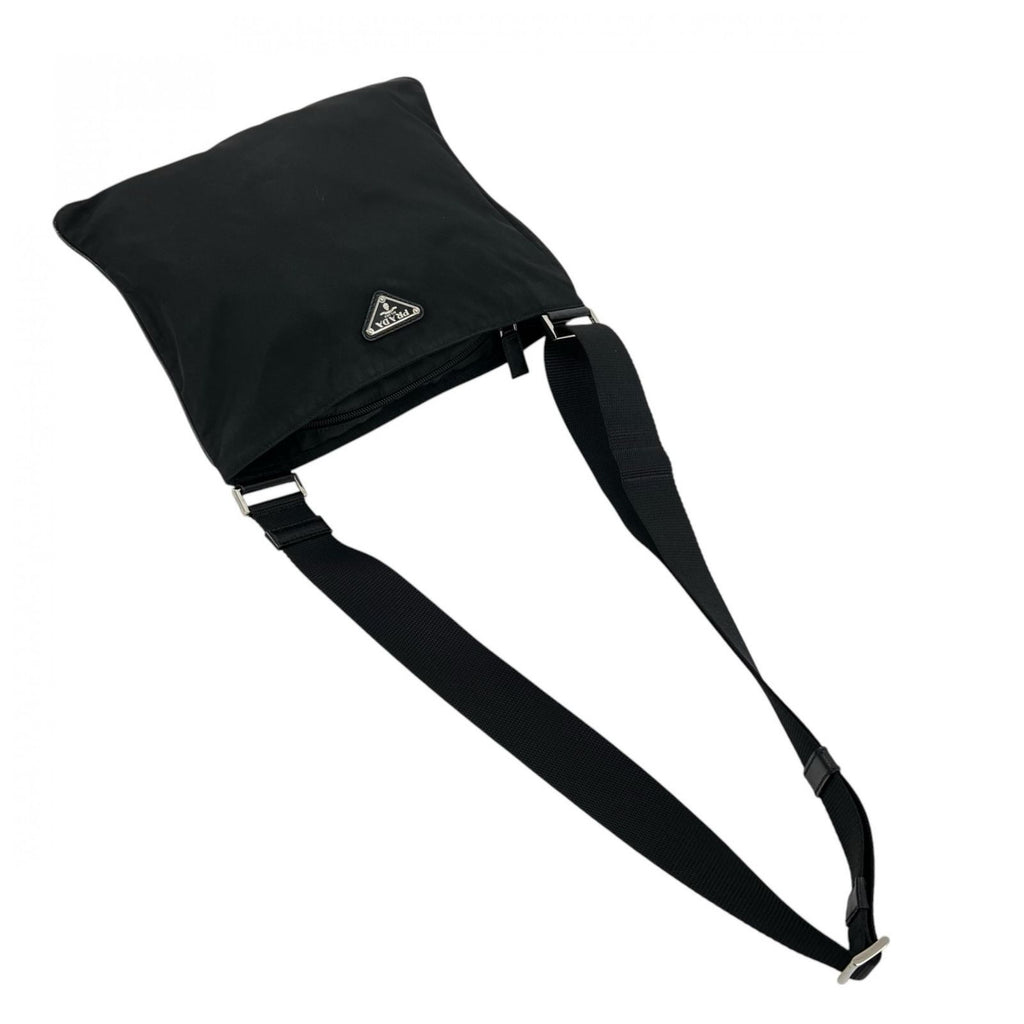 Prada Shoulder Bag Nylon Black Triangle Logo — view 6