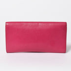 Saint Laurent Belle de Jour Clutch Fuchsia Pink Silver — view 2
