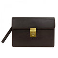 Loewe Clutch Brown Anagram