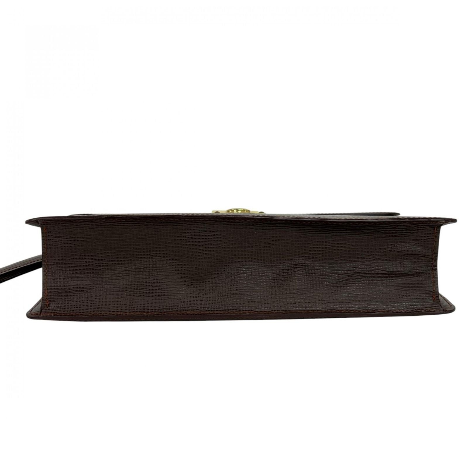 Loewe Clutch Brown Anagram — view 5